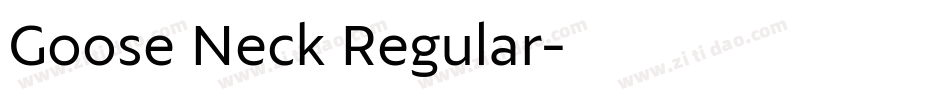 Goose Neck Regular字体转换